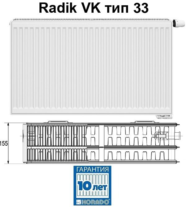 Korado Radik VK 33-5140 стальной панельный радиатор 