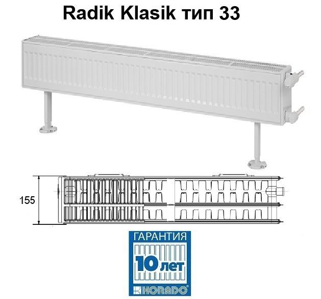 Korado Radik Klasik 33-2100 стальной панельный радиатор, арт. 33020100-30S0010