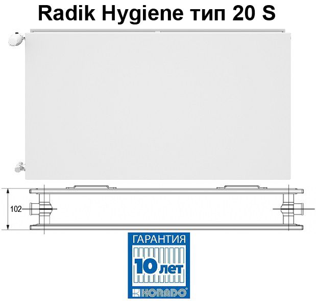 Korado Radik Hugiene 20S-5140 стальной панельный радиатор 